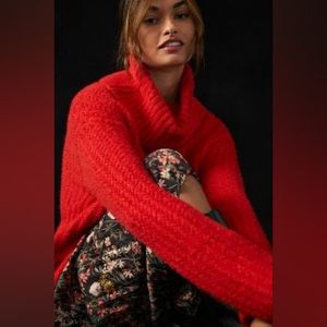 Cowl neck pullover sweater